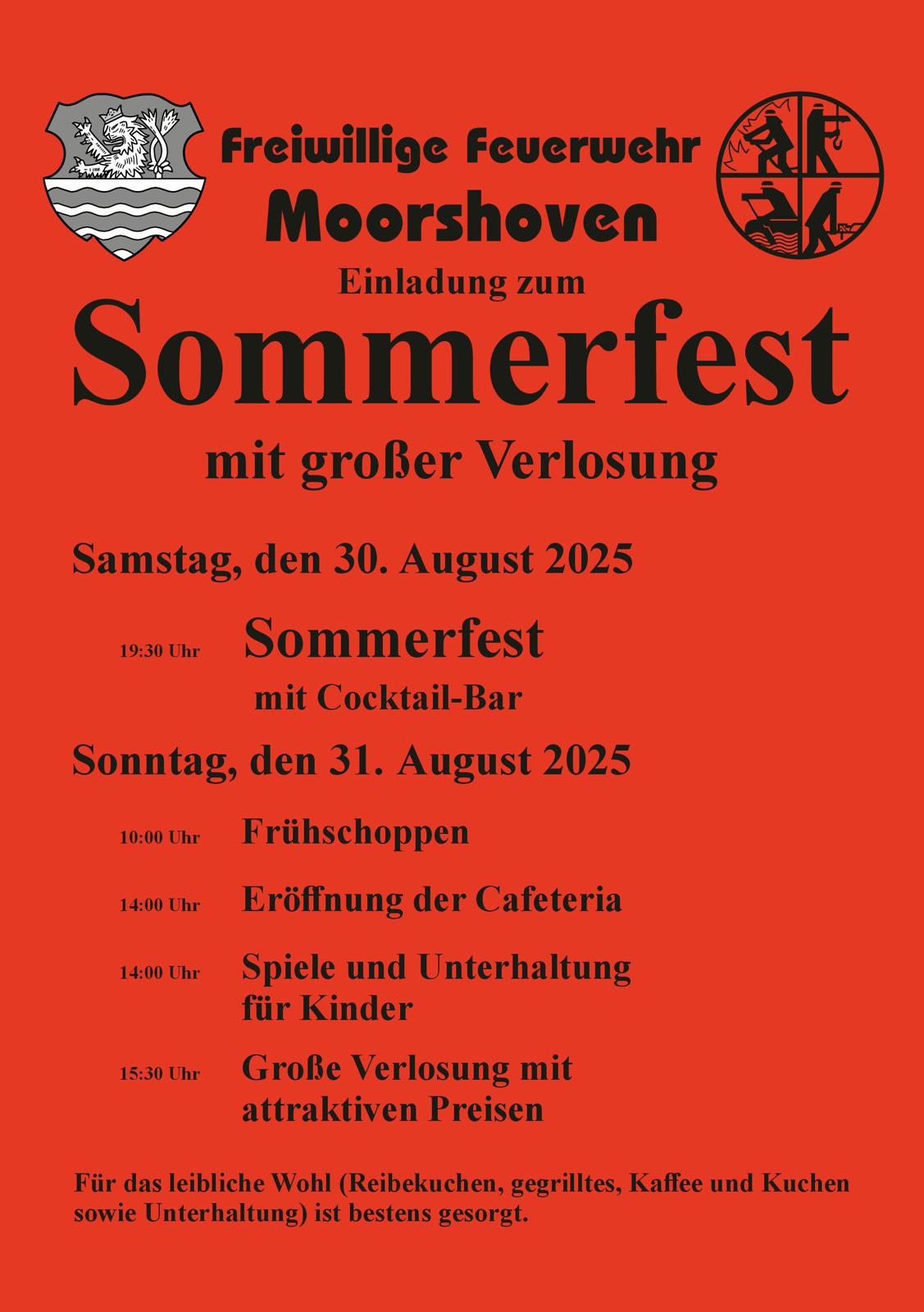 Sommerfest Moorshoven 30/31.08