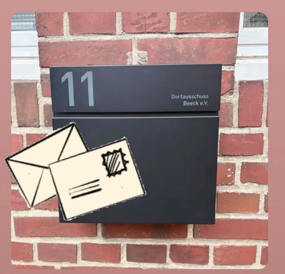 Briefkasten am Kirchplatz 11 (Eingang Pfarrsäle)